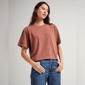 Richer Poorer Women's Relaxed Crop Tee - Russet